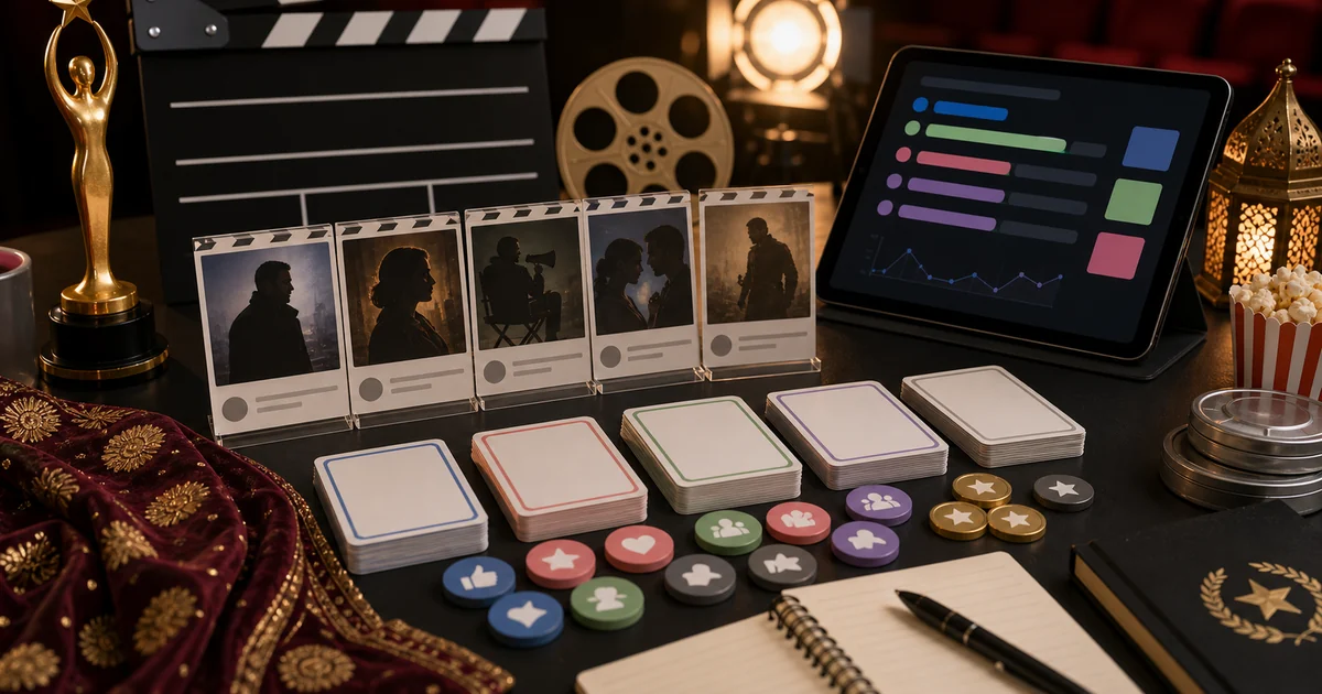 Unique editorial photo for ARY Film Awards showing award-contest workflow
