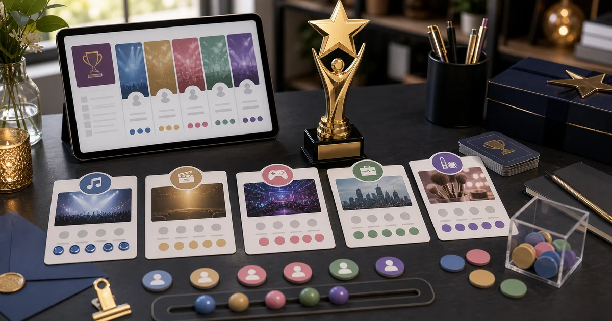 Unique editorial photo for Award Votes — People's Choice & Fan-Voted Awards showing award-contest workflow
