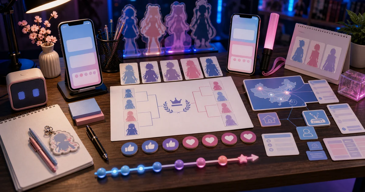 Unique editorial photo for Bilibili votes showing contest-operations workflow