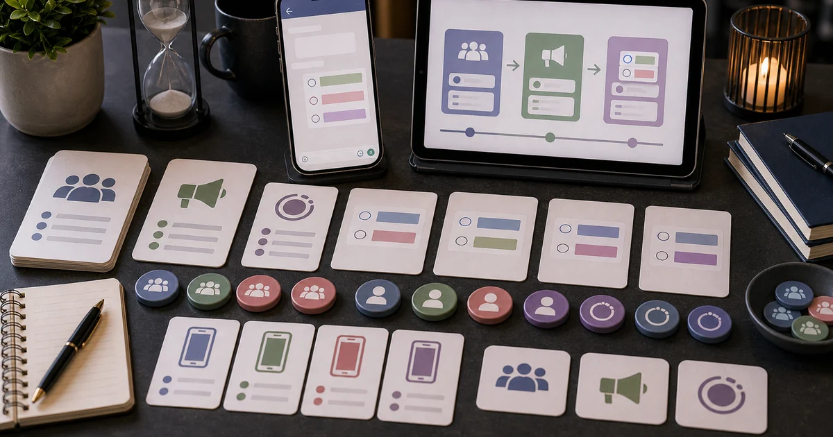 Unique editorial photo for Buy WhatsApp Poll Votes — Group, Channel & Status showing messaging-poll workflow
