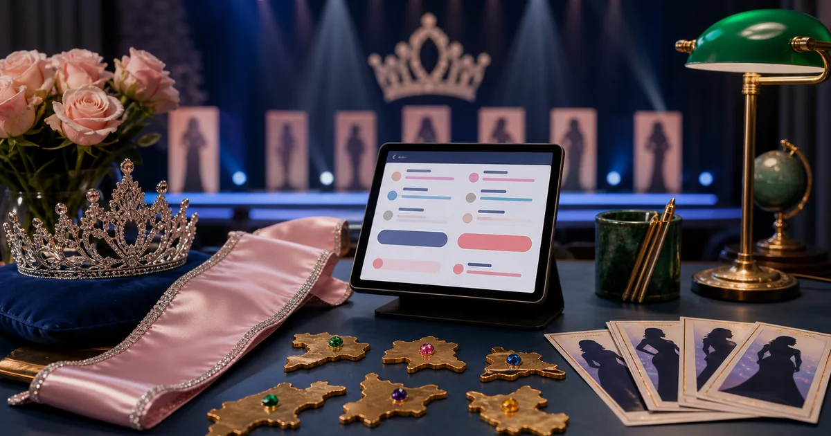 Unique editorial photo for Femina Miss India Audience Choice Award showing pageant workflow