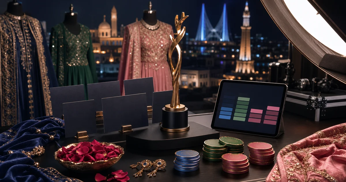 Unique editorial photo for Hum Style Awards showing award-contest workflow