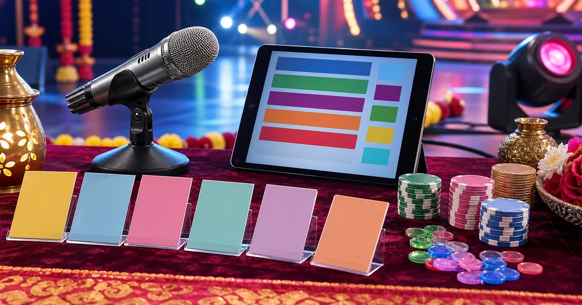 Unique editorial photo for Super Singer Junior showing contest-operations workflow